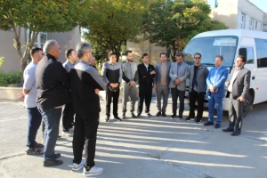 مراسم بدرقه کاروان ورزشی اداره کل نوسازی مدارس استان ایلام