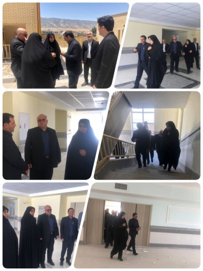 بازدید" سارا فلاحی" نماینده مردم ایلام در مجلس شورای اسلامی از مدرسه سازگار با محیط زیست ایوان