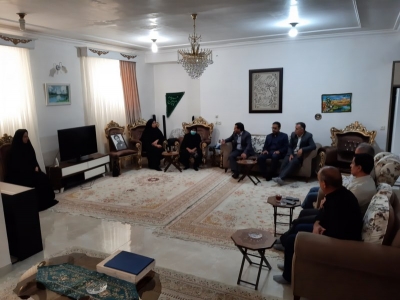 دیدار با خانواده&nbsp; وهمسرو فرزندان شهید رحمن منصوری&nbsp;